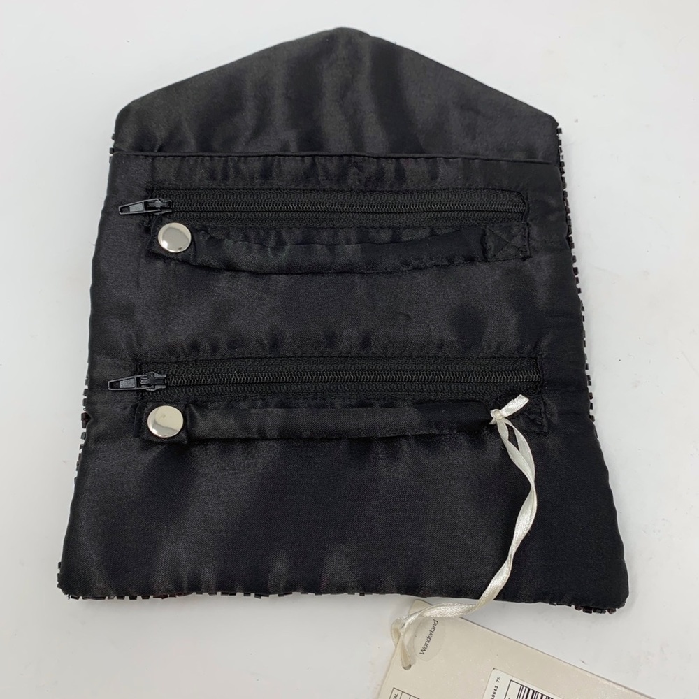 Marks & Spencer Black Beaded Jewelry Pouch — image 3 of 5